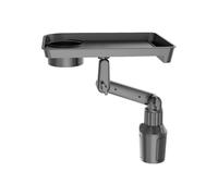 Car Cupholder Tray - Detachable Car Food Tray Table - Shockproof 360 Degrees Rotating Table Extender for Taxi Drivers Road Trip Truck Riding Eating Lunch