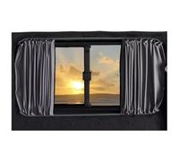 Car Curtains Blackout Campervan Universal Campervan Boat Rv Sun Shade Caravan Window Curtain Kit Fit use for Ford Transit(70X47cm)