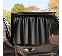 Car Curtains, Campervan Curtains Car Interior Privacy Sunshade Curtain Sleeping Shade Rear Seat Blocking Light Curtain Heat Insulation Car Door Curtain(C)