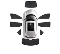 Car Curtains For Jeep For Grand Cherokee WK2 2014-2022 2015 Full Coverage Sunshades Car Window Visor Privacy Cover Black Foldable(All Window)