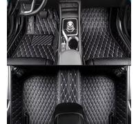 Car Custom Pu Leather Floor Mats For Benz E Class W213 Sedan 2017 2018-2023,Luxury Leather Waterproof Non Slip Full Coverage Interior Accessories,E Black+Beige
