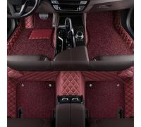 Car Custom Pu Leather Floor Mats For Benz GLE Coupe C292 2015 2016 2017 2018 2019,Luxury Leather Waterproof Non Slip Full Coverage Interior Accessories,J Red