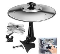 Car Cymbal Air Vent Car Crash Cymbal with Bright Sound,5.5 Inch Mini Metal Drum Crash Cymbal for Car Vent Funny Car Interior Decoration Music Instrument Gadget for Drummer Music Lovers Gift (Silver)