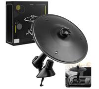 Car Cymbal Air Vent - Car Symbol Drum Air Vent,Mini Car Drum Cymbal,Black Car Crash Cymbal Fun for Every Drive,Fits Most Vehicles,Great Gift for Music Lovers and Drummers