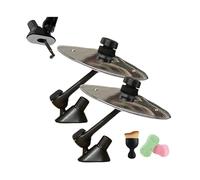 Car cymbal air vent, crash Hand Metal Air Drums Pack Make Your Driving More Fun Easy Installation and Rugged with 2 Car Wash Sponge and 1 Cleaning Brush Music Lovers for All Types of Vehicles(2pc)