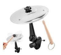 Car Cymbal Air Vent, Easy Clip-On Mini Drum Cymbals For Music Lovers, Adjustable Car Drum Percussion, Stationary Use Gift for Drummers, For All Types Of Vehicles, Easy Installations(silver)