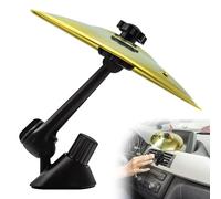 Car Cymbal Air Vent for FIAT Panda Cross City Cross Hybrid 2021-2023 2024, Mini Drum Cymbals Stainless 360° Rotating Creative Musical Instrument Vehicle Accessory,Gold
