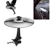 Car Cymbal Air Vent,Mini Crash Set,Drum,Dashboard,Make Your Driving More Fun,Music Lovers,Suitable for All Types of Vehicles,Christmas Present,Gift (Silvery)