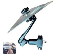 Car Cymbal Air Vent Mini Drum - Crash Cymbal for Car Dashboard, Fun Air Vent Clip-On Music Instrument, Drummer Gift (Silver, 1 Pcs)