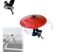 Car Cymbal Air Vent, Mini Drum Crash Cymbal For Car Vent, Crisp Metallic Sound Make Music Lover Driving More Fun, Compact Car Accessory for Most Vehicles(Red)