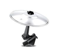 Car Cymbal Air Vent Mini Drum Crash Cymbal For Car Vent Easy Install on Dashboards & Vents Crisp Metallic Sound - Fun Music Gadget for Drivers & Drummers Quirky Gift for Road Traveler Silver