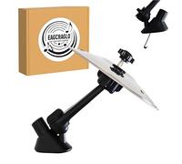 Car cymbal air vent, Mini Drum Crash Cymbal, Ventilated Mounted Drum Percussion Instrument, Easy to Install (Silver, 14 cm Dia.)