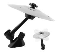 Car Cymbal Air Vent, Mini Drum Cymbal for Dashboards, Fun Musical Car Accessory for Road Trips Music Lovers, Easy Clip on Crash Cymbals for All Vehicles(COLOR:Silver)