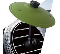 Car Cymbal, Car Crash Cymbal Air Vent - Easy Clip-On Mini Cymbal for Car Dashboard (green)