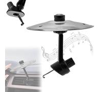 Car Cymbal, Car Crash Cymbal, Car Cymbal Air Vent for Car, Mini Mount Drumming Music Mounted Tiny Clip Attachment Set, Easy Installation And Rugged, Suitable For All Types Of Vehicles(Silver)