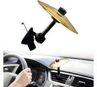 Car Cymbal,Car Crash Cymbal for Car Vent Practical Accessories for Vehicles to Make Driving More Fun (Gold)