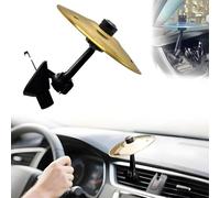 Car Cymbal, Car Cymbal Air Vent, Mini Drum Crash Cymbal For Car Vent, Mini Drum Crash Cymbal for Endless Rhythmic Fun on the Road Music Lover Gift, Suitable For All Types Of Vehicles (Gold)