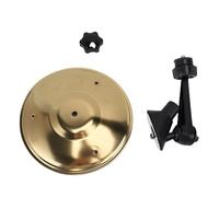 Car Cymbal, Stainless Steel Clip On Car Cymbal Air Vent, Car Vent Cymbal Fun Accessory for Sedans SUVs Trucks Driving Entertainment Silver (Gold)