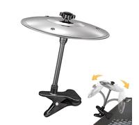 Car Cymbal with Clip - Portable Tabletop Percussion Instrument for Fun Stress Relief, Impromptu Sessions, Office & Home Play, Funny Musical Instruments for Drummer Music Lovers Gift (Seliver, 1pcs)