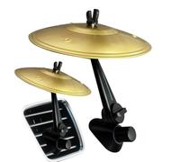 Car Cymbals, Car Symbol Drum, 5.51x1.38 Inches Auto Clip On Drum Air Vent, Professional Percussion Decor Interior Instruments For Dashboard Men Driving Music Lovers Vehicles