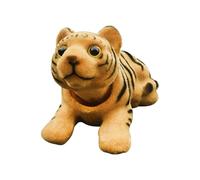 Car Dash Animal Toys, Shaking Head Tiger Ornament, Tiger Ornament For Car Dashboard, Nodding Tiger Decoration For Car Interior, Cute Dash Decor