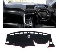 Car Dash Cover Mat For Peugeot 3008 5008 GT For Hybrid 2016 2017 2018 2019 2020 2021 2022 2023 Car Dashboard Mat Sun Shade Cover Pad Accessories Sun Protection Dash Cover (Color : RHD Red side)