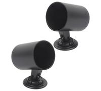 Car Dash Gauge Pod Holder Single Hole 2pcs 2 Inch 52mm | ABS Plastic, Angle Adjustable Viewing, Black Low-profile Design for Vehicle Interior and Daily Commuting