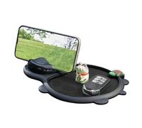 Car Dash Mat - Smartphones Stand | Non Slip Pad with Parking Number Tray Organizer Gadgets for Car Keys Navigation Auto Accessories