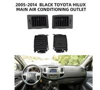 Car Dashboard Air Vent 2X Interior Air-Condition Grill A/C Vent Grille Fit For Toyota Hilux Kun SR5 UTE 2005-2015 Fortuner Dashboard Vent Grille Cover(Middle air-2pcs)