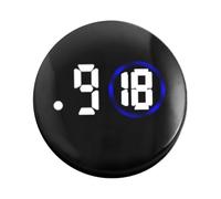 Car Dashboard Clock - 1.57x1.57x0.43 Inches Analog Aesthetic Display, 10g Ultra Lightweight ABS Shell | Compact Touch Control Electronic Timer Gauge For Trucks Marine Consoles Handlebars