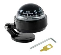 Car Dashboard Compass - Self Adhesive's Adjustable Direction Finder, Precision Inner Core Navigation Balls | Vehicle Auto Boat Marine's RV Caravan SUV Truck Travel Off Road Guidance.