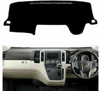 Car Dashboard Cover Anti-Scratch Dash Cover Interior Dash Covers for Toyota HiAce Commuter 2019 2020 2021, Black, Right Hand Drive/Right Hand Drive)