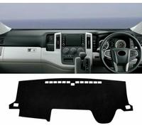 Car Dashboard Cover Anti-Scratch Dash Cover Interior Dash Covers for Toyota Hiace H300 GranAce Majesty Commuter 2019 2020 2021 2022 2023, Rhd Black Side