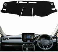 Car Dashboard Cover Anti-Scratch Dash Cover Interior Dash Covers for Toyota RAV4 RAV 4 XA50 2019 2020 2021 2022, Black, Right Hand Drive/Right Hand Drive)
