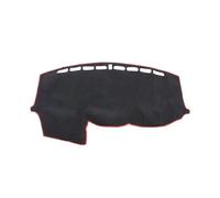 Car Dashboard Cover Compatible With Ford For Focus MK3 2013-2018 Car Dashboard Cover Dash Mat LHD RHD Red Trim Black Plush(Right hand drive)