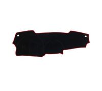 Car Dashboard Cover Compatible With Nissan For MARCH Micra K13 2010-2014 2015 2016 Car Dashboard Cover Dash Mat Sunshield Carpet Interior(Right Hand Drive,Black Red Edge)