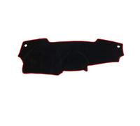 Car Dashboard Cover Compatible With Nissan For Versa Sedan 2011-2018 March Micra K13 2010-2016 Car Dashboard Cover Dash Mat Sunshield Carpet(Right Hand Drive,Black Red Edge)