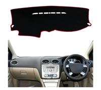 Car Dashboard Cover Dash Mat For Focus 2005-2009 2010 2011 Dashboard Cover Dash Mat Dashmat Pad Sun Visor Protect Carpet Cushion(Red,RHD)