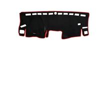 Car Dashboard Cover Dash Mat for Opel Combo Leben 2019-2022, Dash Mat Sun Shade Anti-UV Carpets Anti-Sun Pad Non-Slip Carpet Protective Shield Accessories,LHD Red Edge