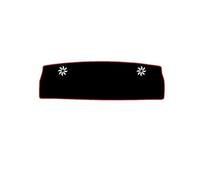 Car Dashboard Cover Dashmat Mat For Santana 2004-2012 Rear Window Sunshade And Heat Insulation Decorative Mat(Red)