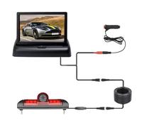 Car Dashboard Cover For Fiat For Ducato 2007-2018 170° Wide Angle Car Brake Light Reverse Camera With 4.3-inch Monitor Dash Cover(Foldingdisplaycamera-A)