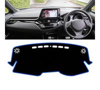 Car Dashboard Cover Mat For Toyota For C-HR For CHR For C HR 2016 2017 2018 2019 2020 2021 2022 2023 Dashboard Cover Avoid Light Pad Carpets Mats Dash Covers(A Blue Side RHD)