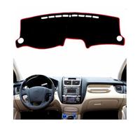 Car Dashboard Cover Mat Pad Dashmat Instrument Sunshield Carpet Compatible With Kia For Sportage JE KM 2005 2006 2007 2008 2009 2010 Car Dashboard Cover(Left Hand Drive,Red Edge)