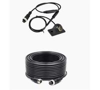 Car Dashboard Cover MCCD 170° Wide Angle AHD 1080P 360° Adjustable Reverse Backup Rear View Camera With 4 Pin Head Cable Adapter Plug Dash Cover(Add 15m Cable)