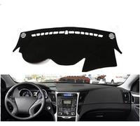 Car Dashboard Covers Non-Slip Mat For Hyundai For Sonata I45 2009-2014 Right And Left Hand Drive Car Dashboard Covers Shade Cushion Pad Carpets(Blue Edge Lhd 3)