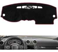 Car Dashboard Dash Cover for Audi A3 8P 2003~2012,Black Dash Mat Cover Car Accessories Interior Black Silicone Suede