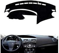 Car Dashboard Dash Cover for Mazda 3 M3 BL 2009 2010 2011 2012 2013,Black Dash Mat Cover Car Accessories Interior Black Silicone Suede