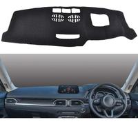 Car Dashboard Dash Cover for Mazda CX-5 MK2 2017 2018,Black Dash Mat Cover Car Accessories Interior Black Silicone Suede
