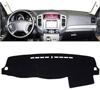 Car Dashboard Dash Cover for Mitsubishi Pajero Shogun Montero 2006-2019,Black Dash Mat Cover Car Accessories Interior Black Silicone Suede
