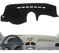Car Dashboard Dash Cover for Peugeot 206 206+ 206cc 206sw CC SW 1998~2012,Black Dash Mat Cover Car Accessories Interior Black Silicone Suede